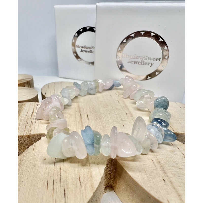 Morganite Chip Bracelet