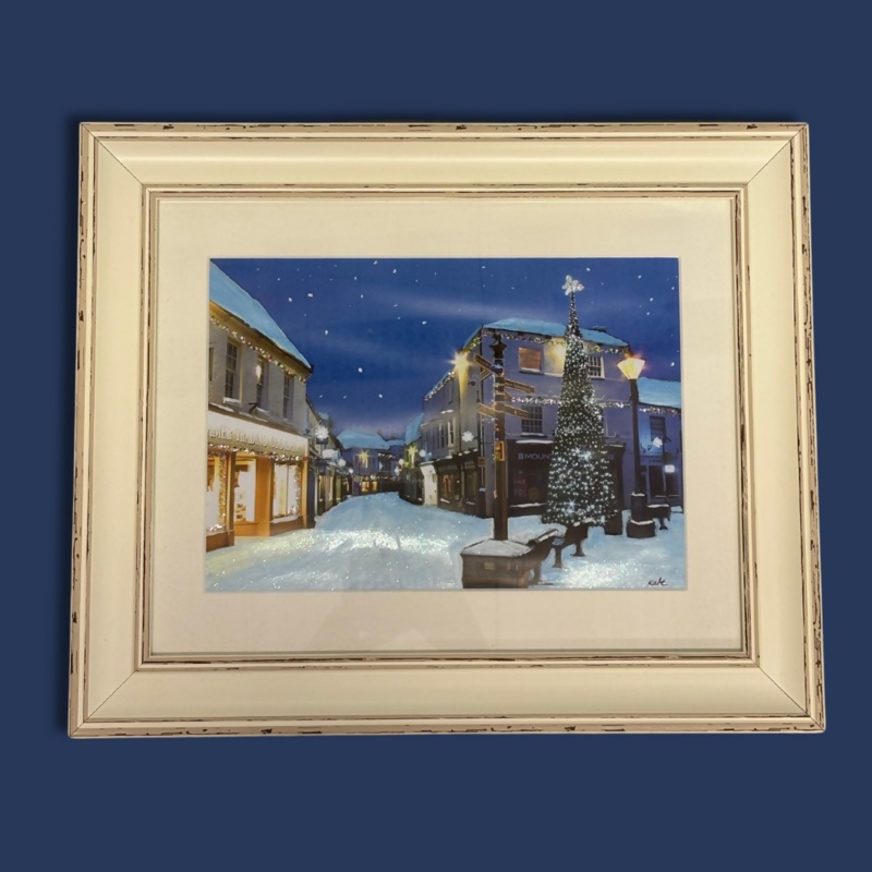 Original Framed Artwork Butcher Row, Beverley