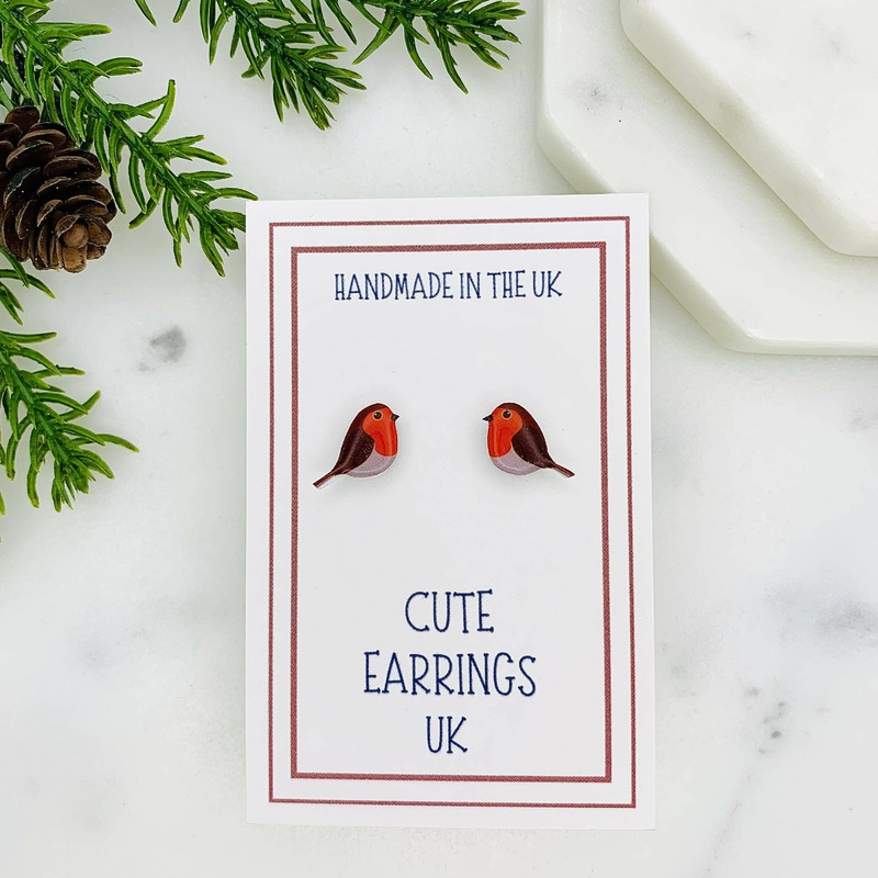 Robin Stud Earrings
