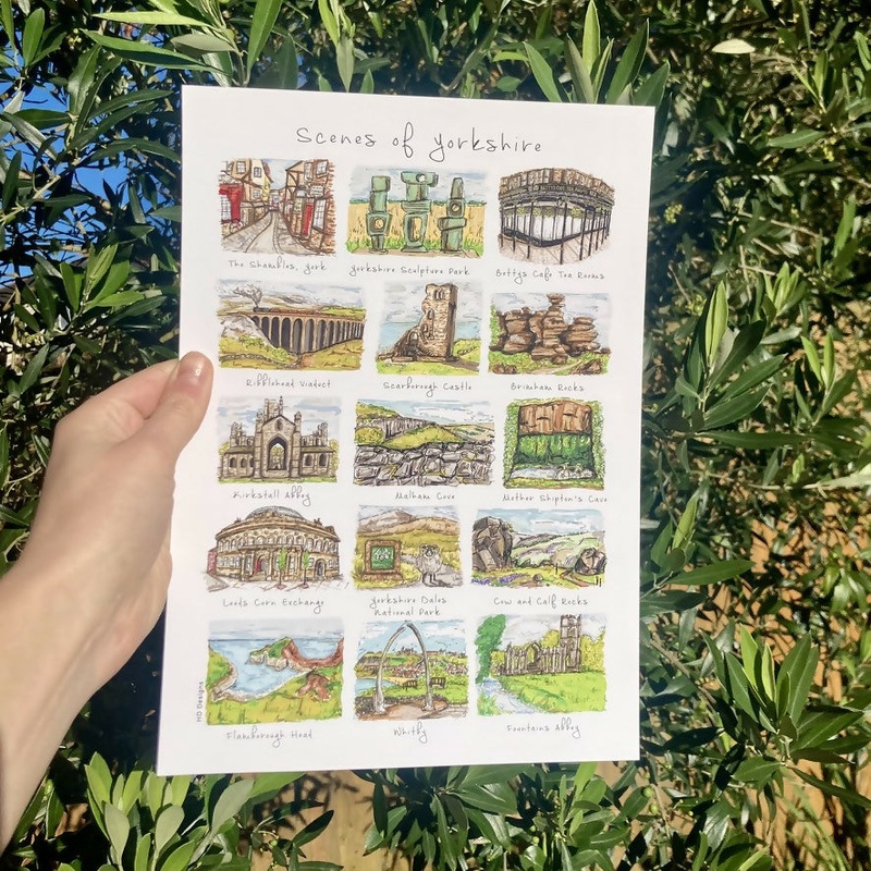 Scenes of Yorkshire Art Print