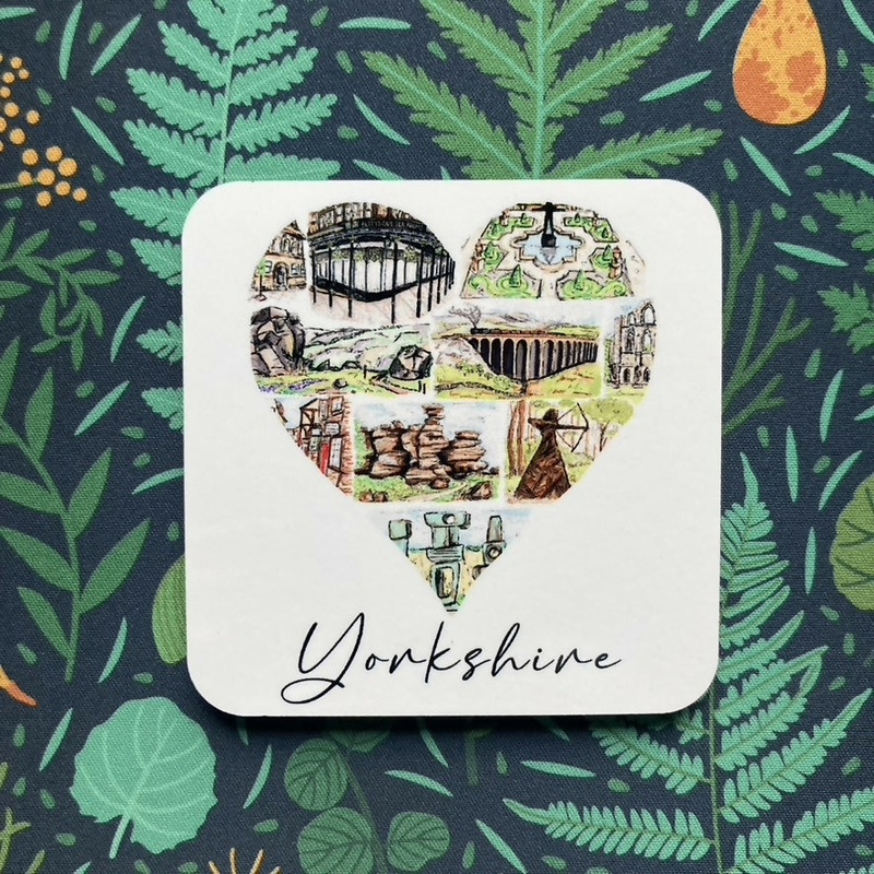 Yorkshire Heart Coaster