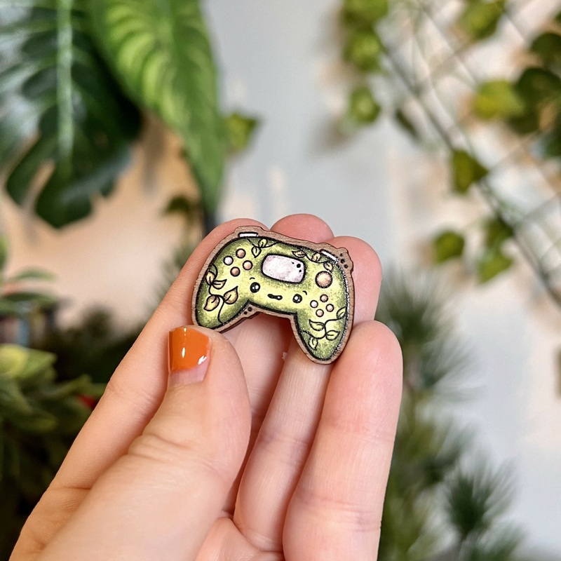 Cosy Gamepad Wooden Pin