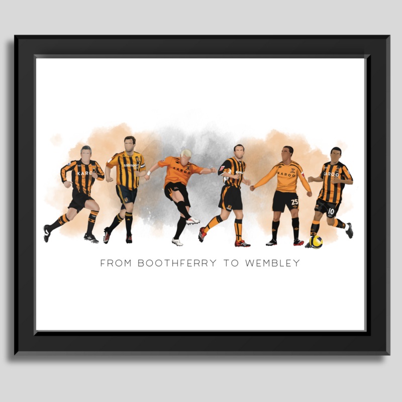 Hull City Framed Illustration