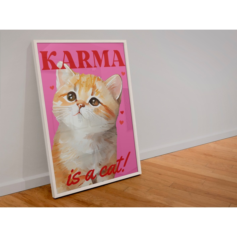 Karma Cat Print|A4|A5