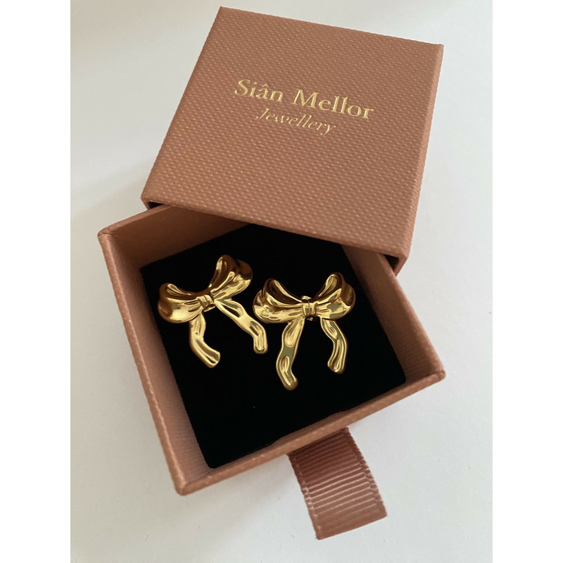 Large Bow Stud Earrings