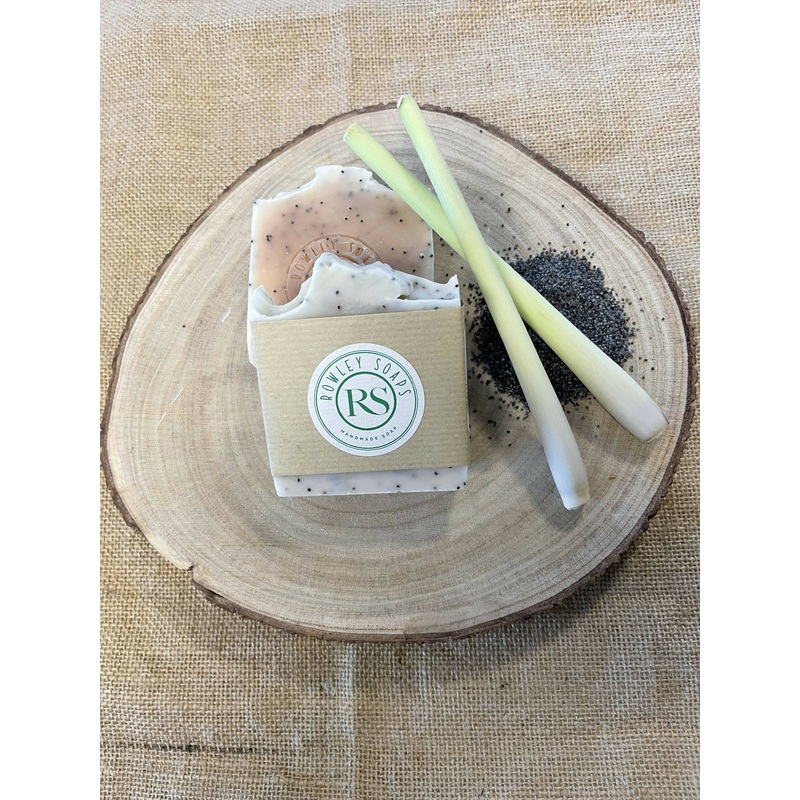 Lemongrass and Poppyseed Cold Process Soap