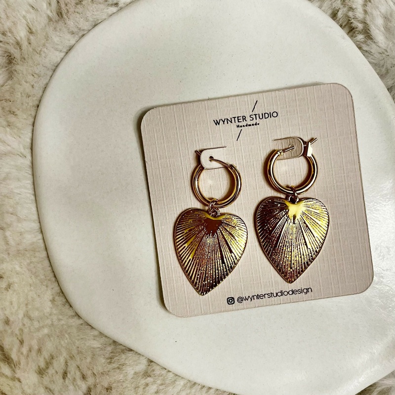 Maximalist Vintage Heart Earrings