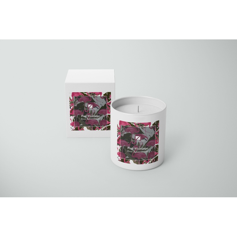 Pink Flamingo Candle