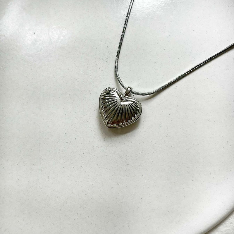 Puffed Heart Necklace