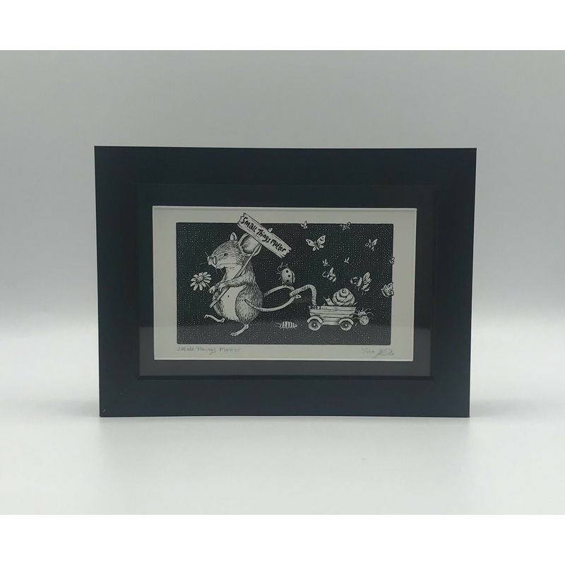 Small Things Matter – Framed Limited Edition Print – By Jenny Davies