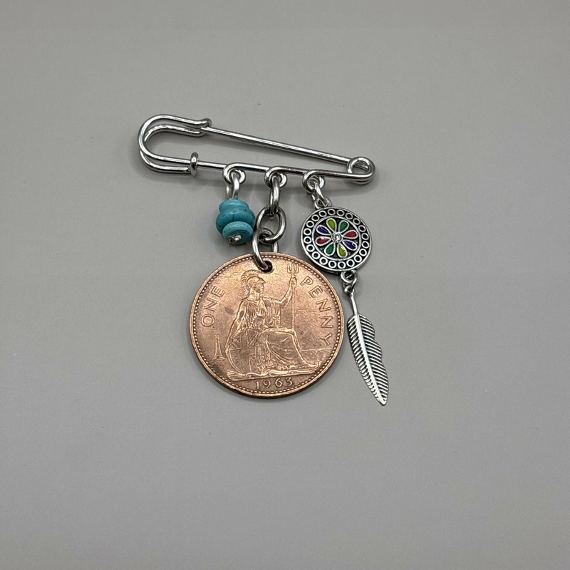Vintage Penny Bag Charm