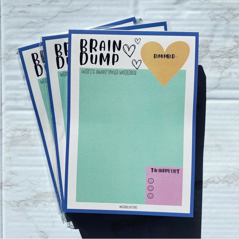 Brain Dump Self Care Notepad A5