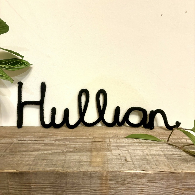Hullian Wire Word Decoration