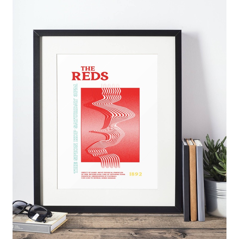 Liverpool Art Print PSYCHEDELIC Design in White