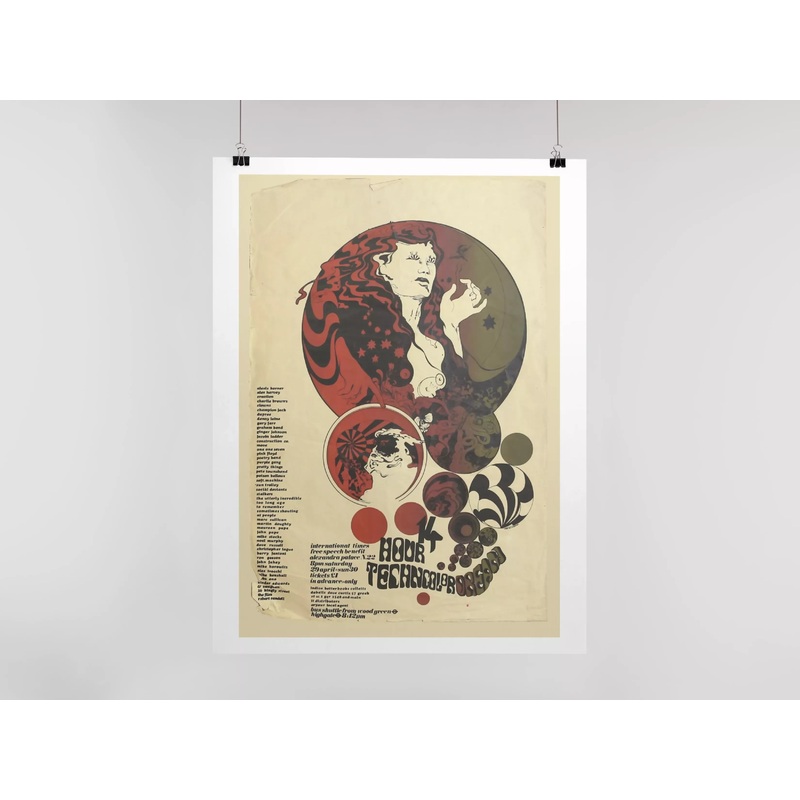 Retro 19060s Music Postcards|14 Hour Technicolor Dream|Artspasm – Hull College|Chris Farlowe|King of Spades – Hull Art College|Pink Floyd|Steve Darbishire|The Warriors|Zoot Money