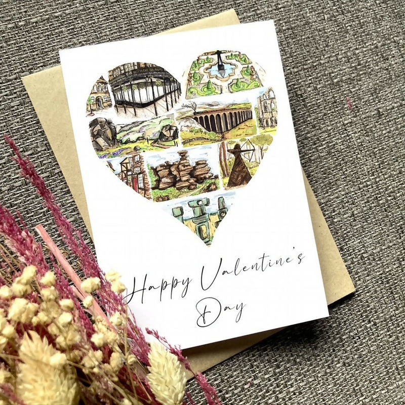 Yorkshire Scenes Valentine’s Day Card