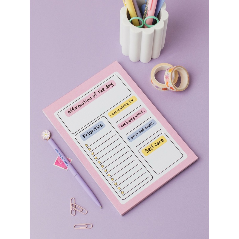 A5 Affirmation Day Planner Notepad