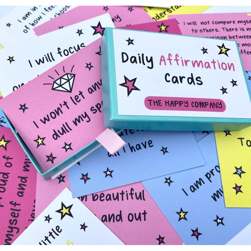 Daily Happiness Affirmation Cards