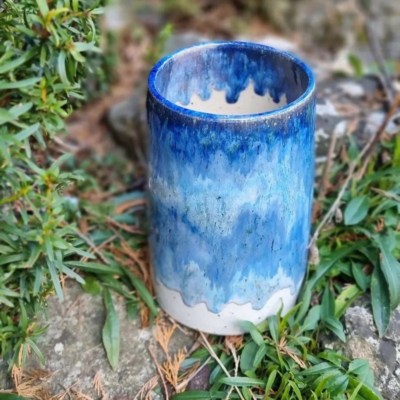 Dreamy Blues Flower Vase