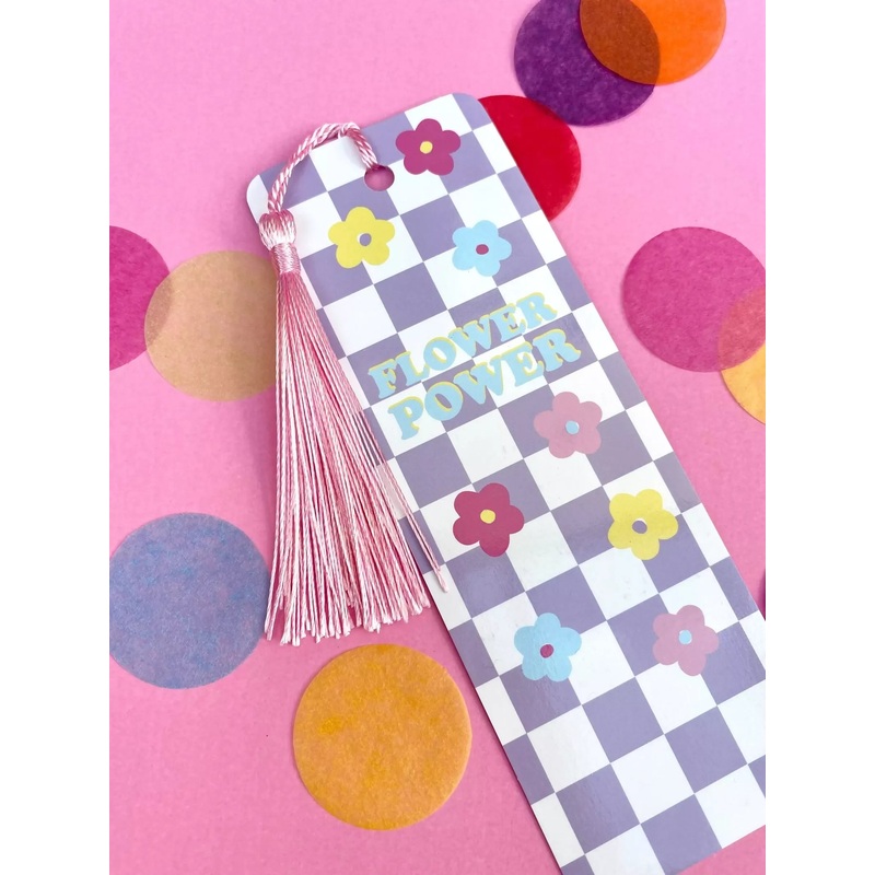 Flower Power Tassel Bookmark