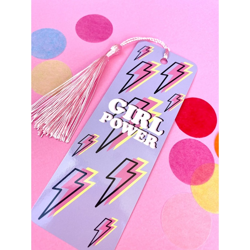 Girl Power Tassel Bookmark