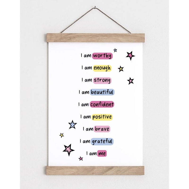 Positive Affirmations  A4 Print