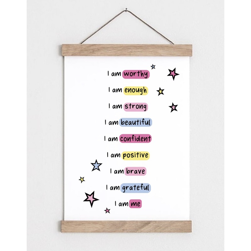 Positive Affirmations A5 Print