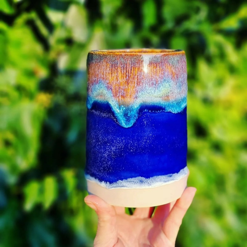 Purple Flow Flower Vase