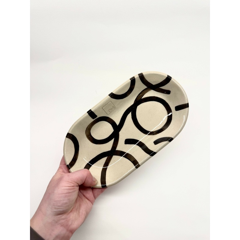 Wiggle Print Ceramic Small Tray