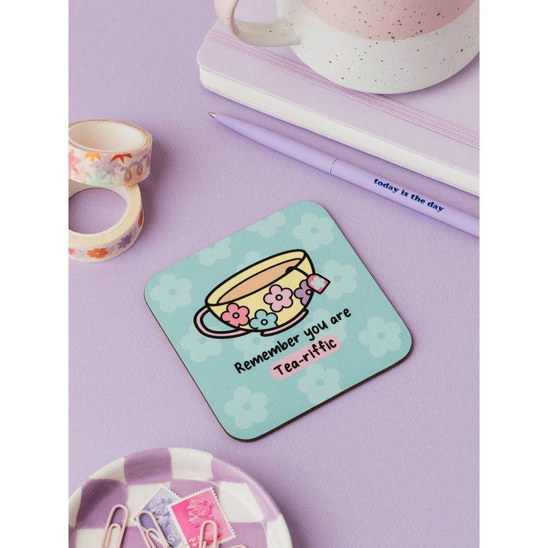 You Are Tea-riffic Pin Coaster