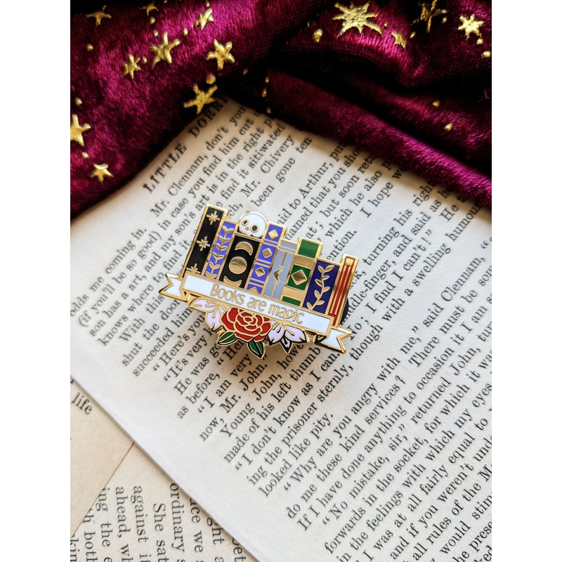 Books are Magic Enamel Pin