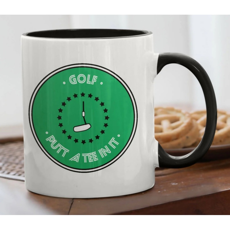 Golf Mug PUTT A TEE IN IT Design