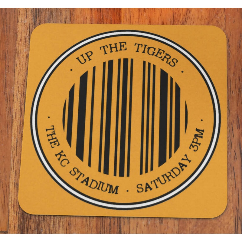 Hull City Coaster BARCODE Design