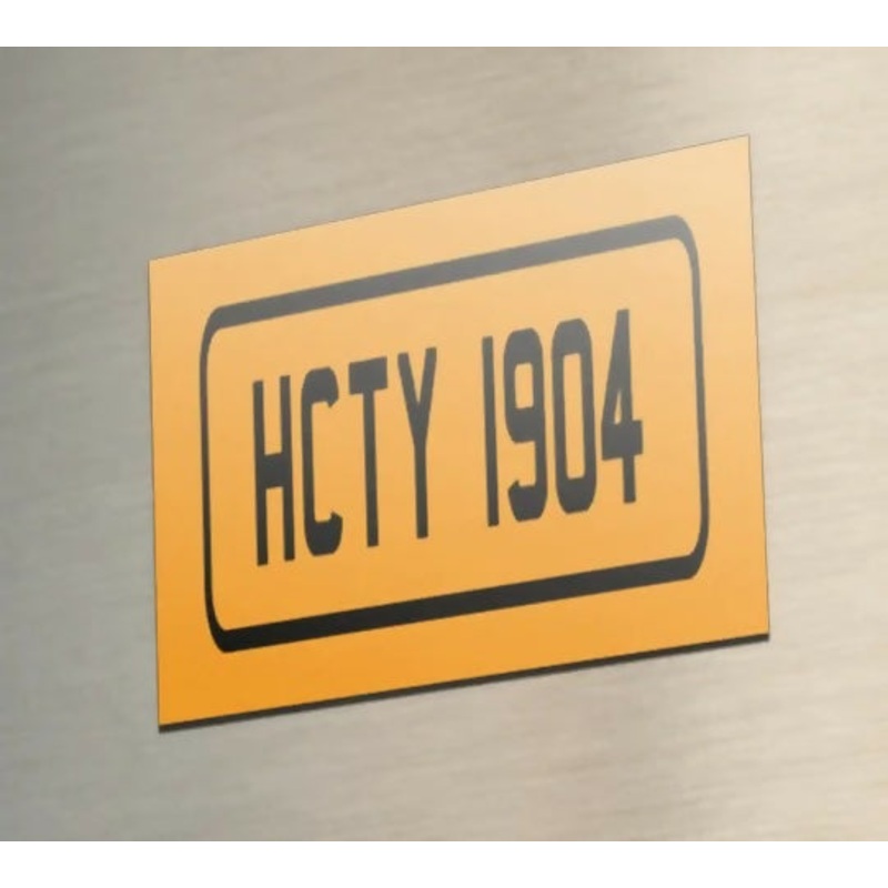 Hull City Magnet REGISTRATION PLATE Design