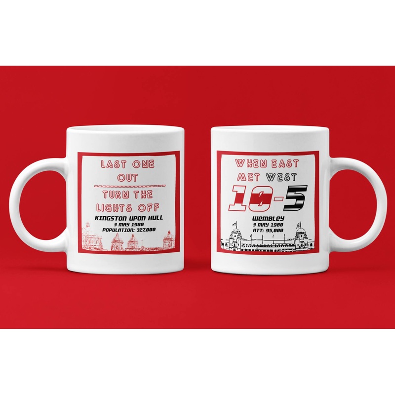 Hull KR Mug 1980 CHALLENGE CUP FINAL SCORELINE Design
