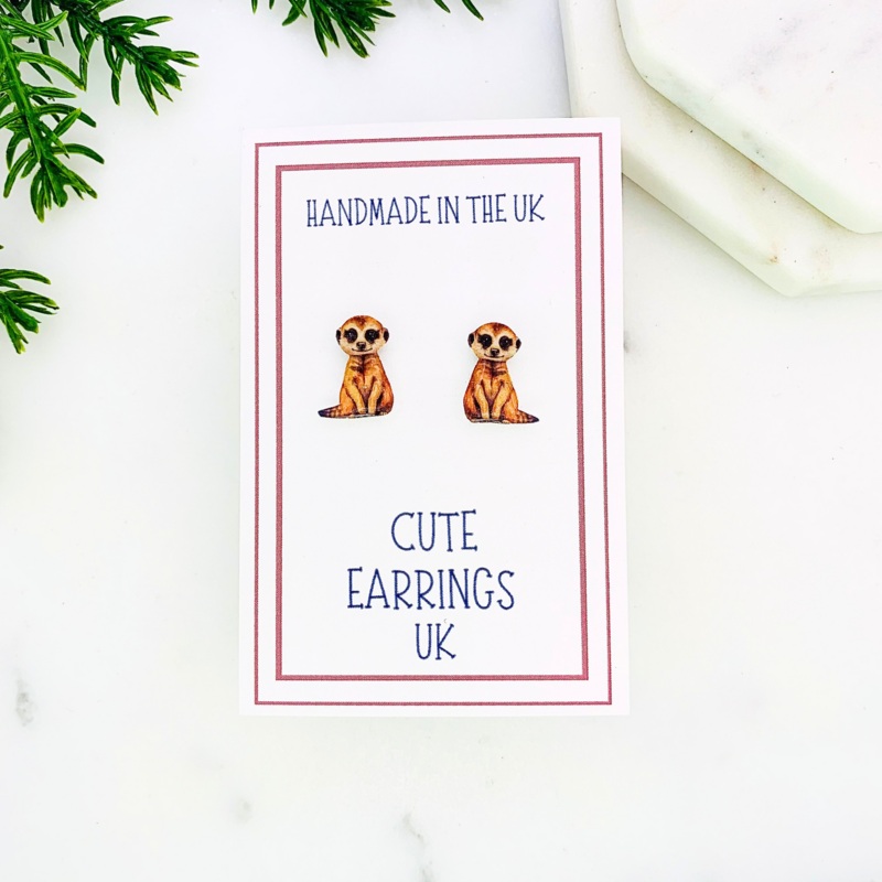Meerkat Stud Earrings