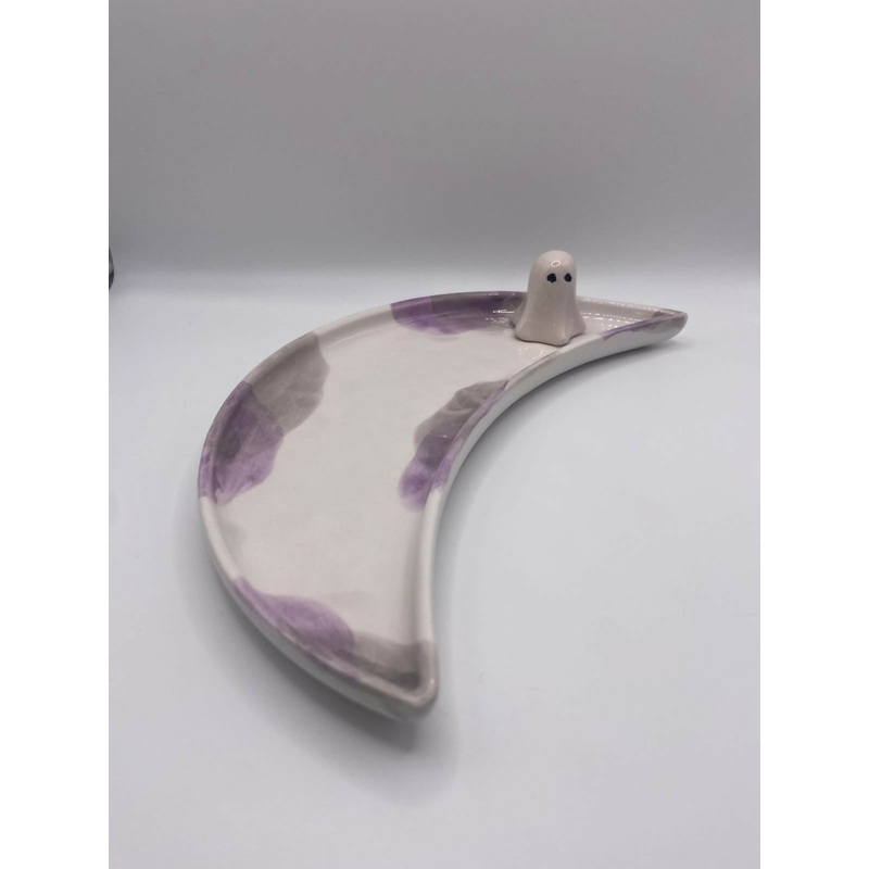 Purple Ghost Moon Plate