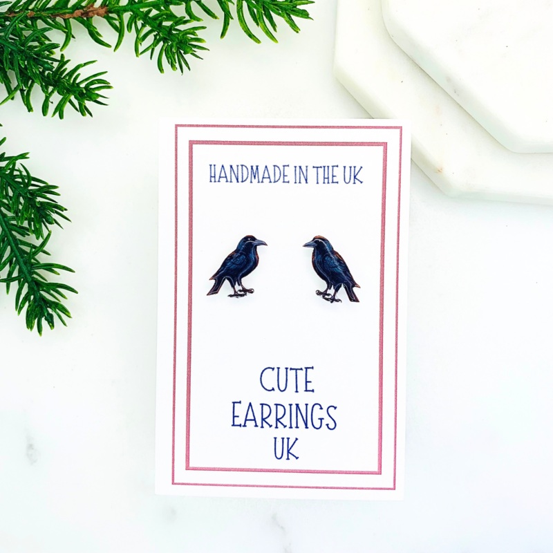 Raven Stud Earrings