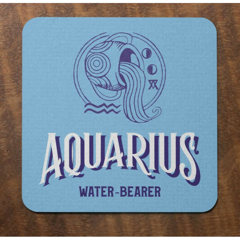 Zodiac Star Signs Coaster COLOURFUL Design