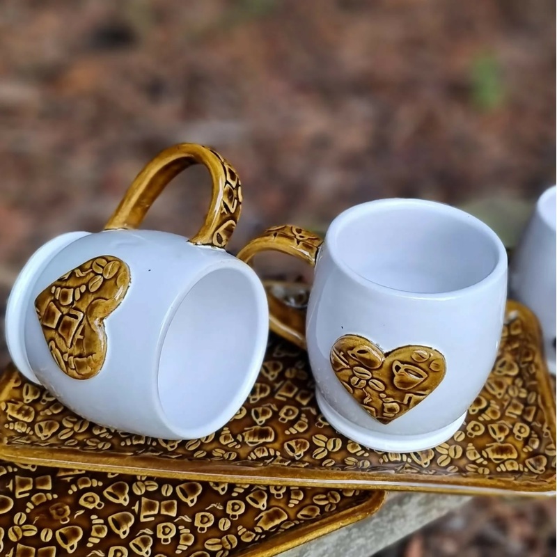 Coffee Breakfast Set (mug + platter)