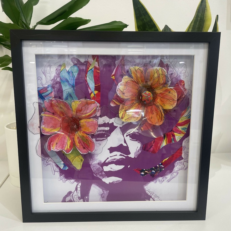 Floral Music Icon Print