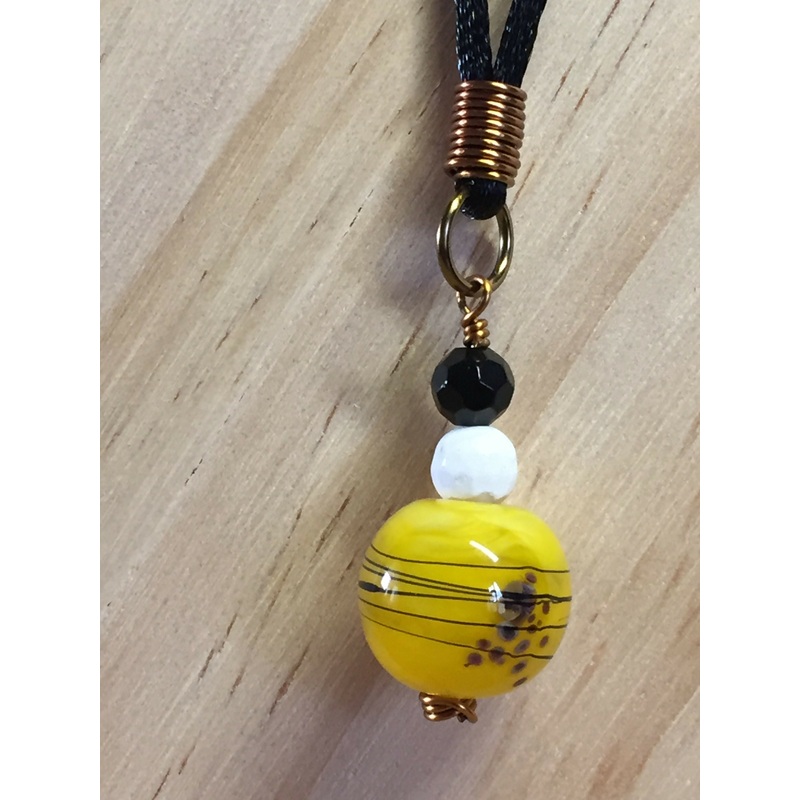 Glass Bead Necklace Lkr159