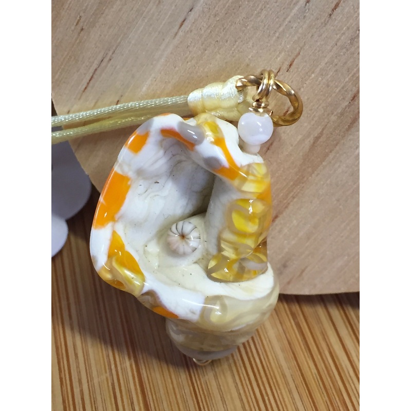 Glass Shell Bead Necklace Lkr158