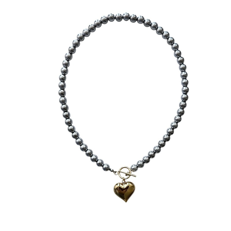 Hematite Love Necklace