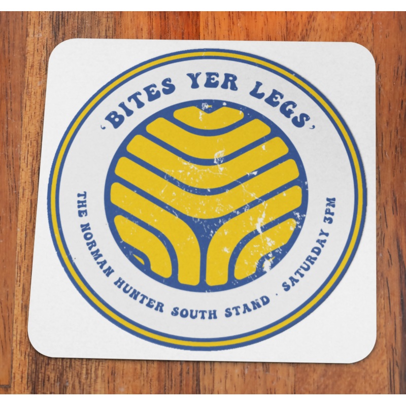Leeds Utd Coaster BOOMERANG Design