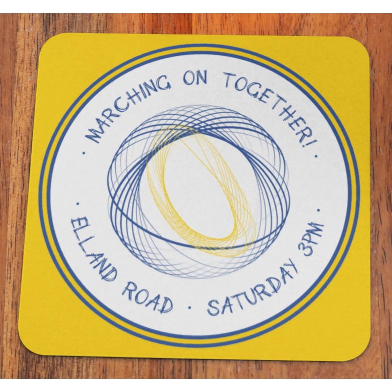 Leeds Utd Coaster WOOL Design