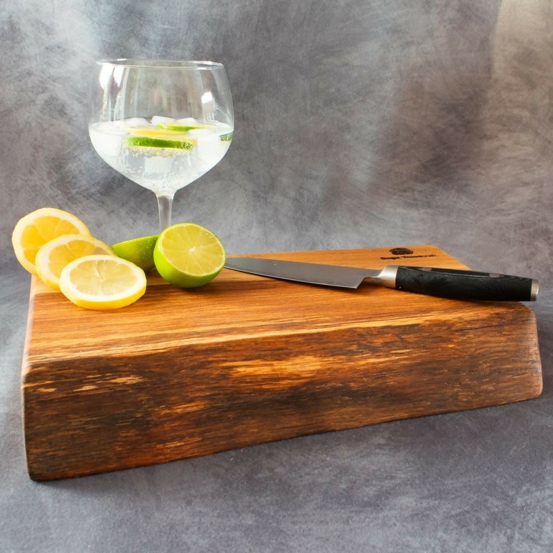 Live Edge English Oak Cocktail Bar Chopping Board