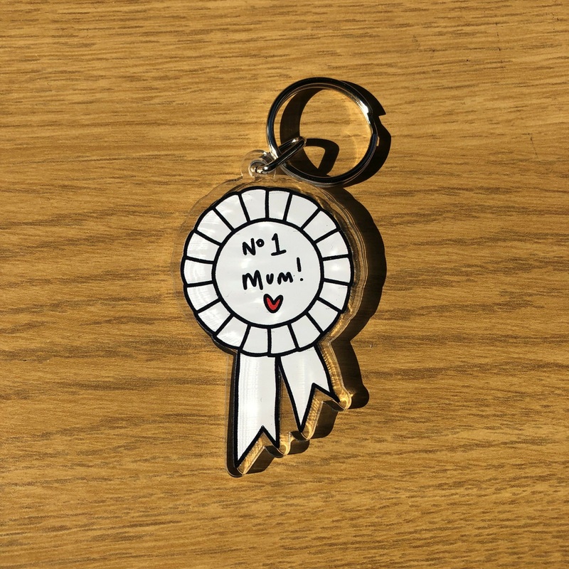 Number 1 Mum Keyring