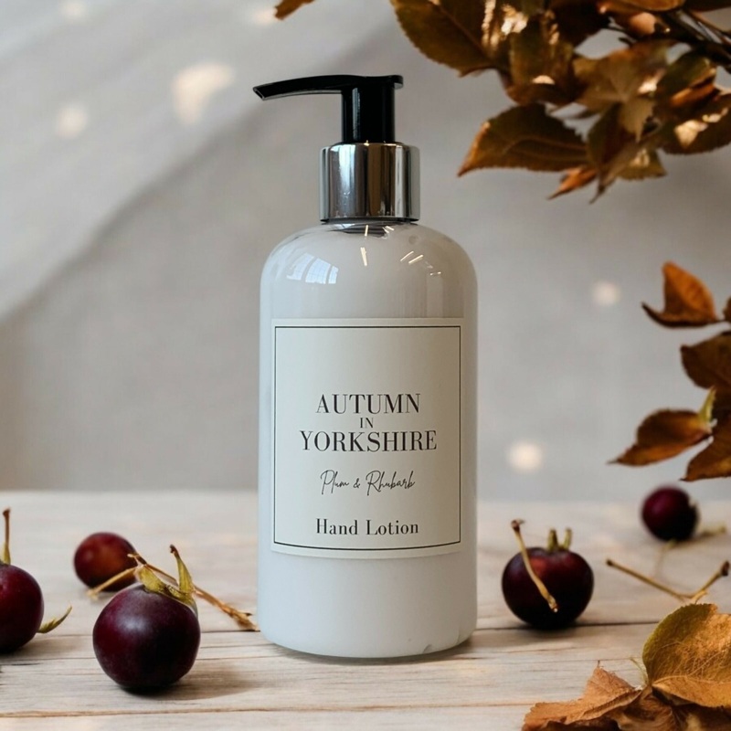 Autumn in Yorkshire – Plum and Rhubarb Hand Lotion 250ml