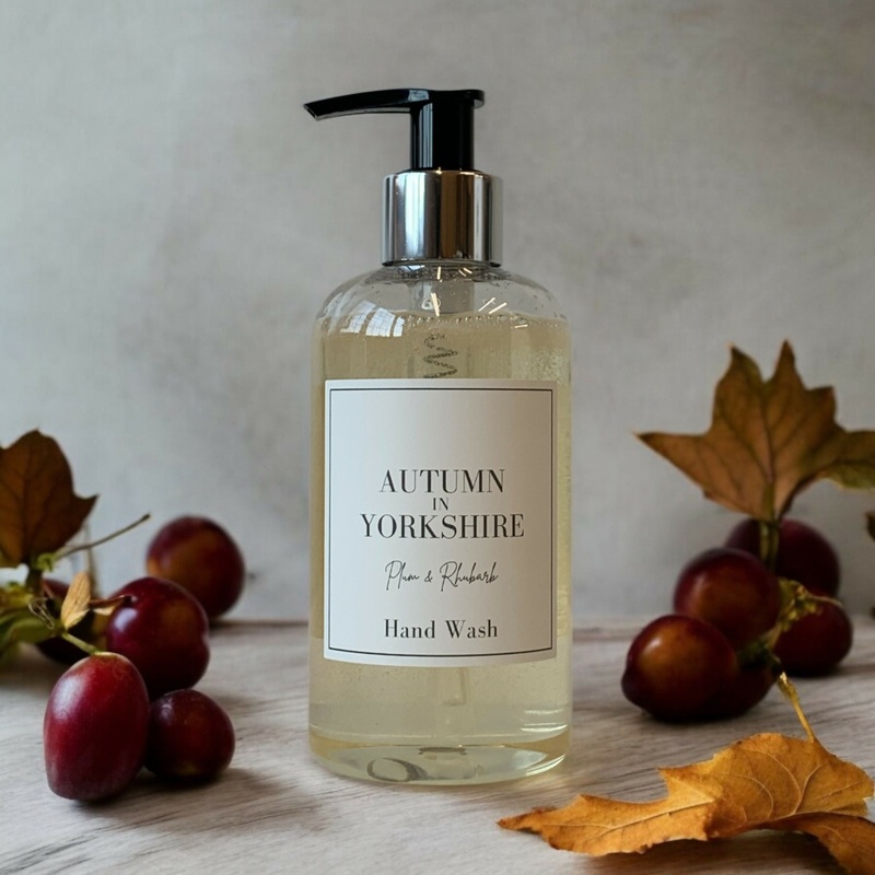 Autumn in Yorkshire – Plum and Rhubarb Hand Wash 250ml